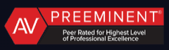 AV Preeminent peer rated badge